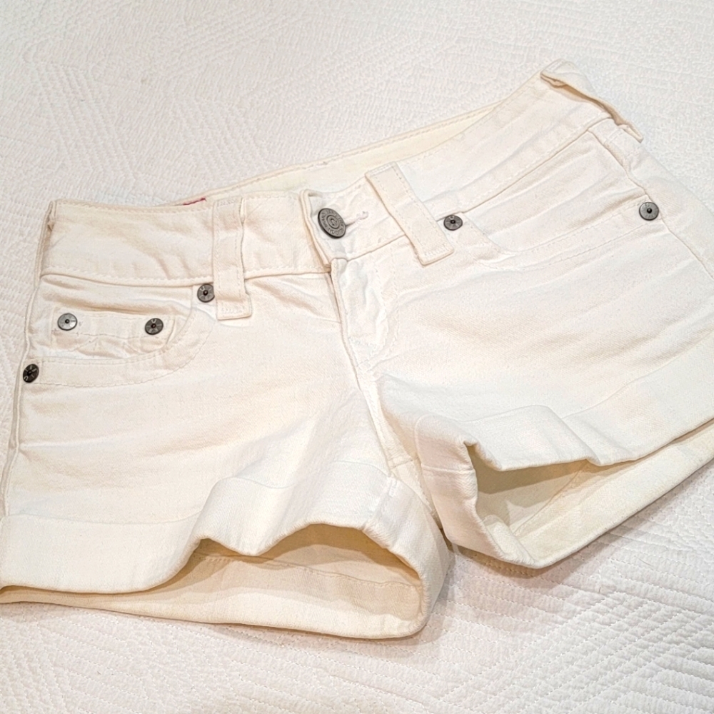 True Religion white shorts.